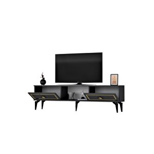 Ni̇ldh 150 Cm Tv Sehpasi Antrasi̇t Altin