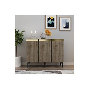 Adadh Konsol Cevi̇z Royalmermer Altin Ceviz-Royal Mermer-Safir Meşe