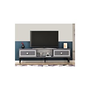 Ni̇ldh 150 Cm Tv Sehpasi Antrasi̇t Gümüş Antrasit Gümüş