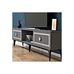 Ni̇ldh 150 Cm Tv Sehpasi Antrasi̇t Gümüş Antrasit Gümüş