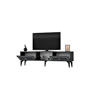 Ni̇ldh 150 Cm Tv Sehpasi Antrasi̇t Gümüş