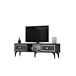Ni̇ldh 150 Cm Tv Sehpasi Antrasi̇t Gümüş