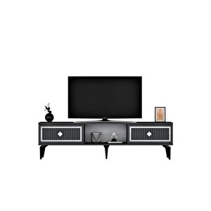 Ni̇ldh 150 Cm Tv Sehpasi Antrasi̇t Gümüş