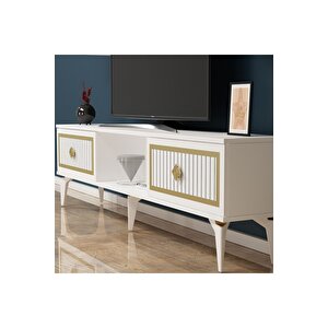 Ni̇ldh 150 Cm Tv Sehpasi Beyaz Altin Beyaz-Altın