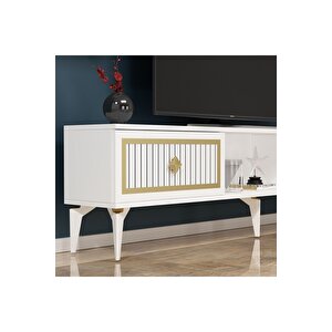 Ni̇ldh 150 Cm Tv Sehpasi Beyaz Altin Beyaz-Altın