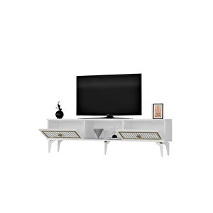 Ni̇ldh 150 Cm Tv Sehpasi Beyaz Altin