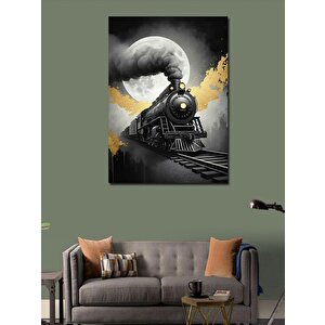 Kanvas Tablo Buharlı Tren 70x100 cm