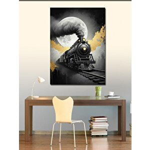 Kanvas Tablo Buharlı Tren 100x140 cm