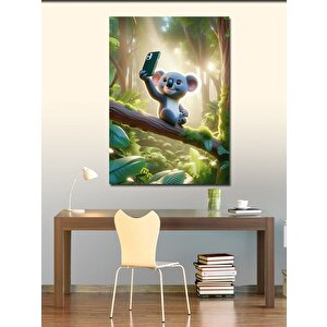 Kanvas Tablo Fotoğraf Çekilen Sevimli Kuala 50x70 cm