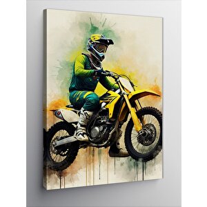 Kanvas Tablo Motosikletçi 70x100 cm