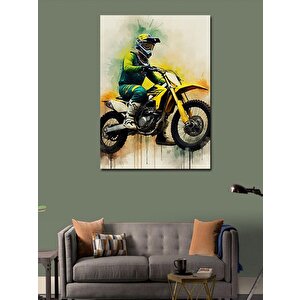 Kanvas Tablo Motosikletçi 70x100 cm