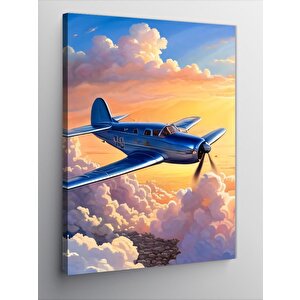Kanvas Tablo Gökyüzünde Uçak 70x100 cm