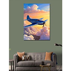 Kanvas Tablo Gökyüzünde Uçak 50x70 cm