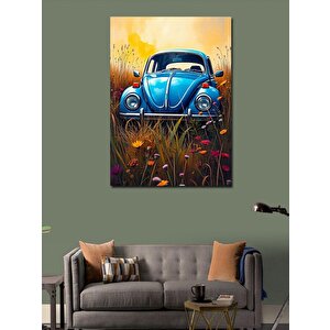 Kanvas Tablo Mavi Vosvos 70x100 cm