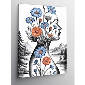 Kanvas Tablo Doğa Silüeti 50x70 cm