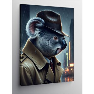 Kanvas Tablo Dedektif Koala 70x100 cm