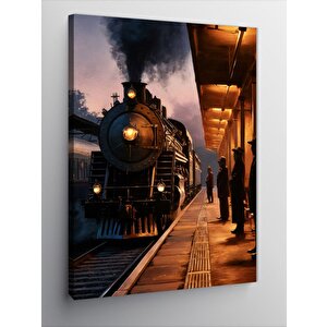 Kanvas Tablo Buharlı Tren 70x100 cm