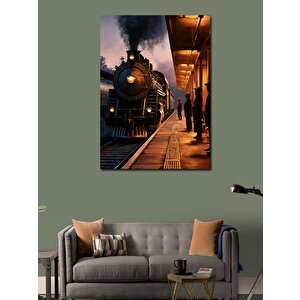 Kanvas Tablo Buharlı Tren 70x100 cm
