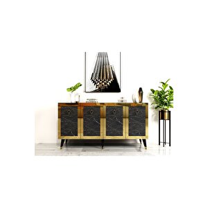 Baredh Lazer Desenli̇ Konsol Royalmermer Altin Royalmermer-Altın