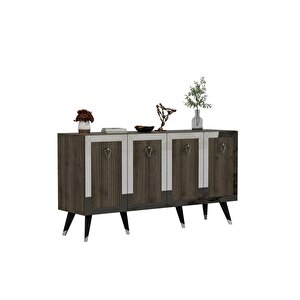 Baredh Konsol Cevi̇z Gümüş Ceviz-Gümüş