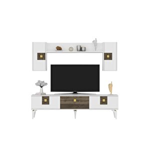 Lunadh 180 Cm Tv Üni̇tesi̇ Beyaz Cevi̇z