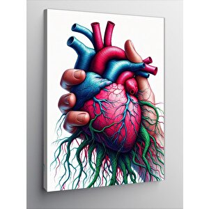 Kanvas Tablo Kalp Ve Damarlar 70x100 cm