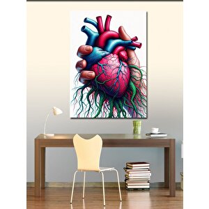 Kanvas Tablo Kalp Ve Damarlar 100x140 cm