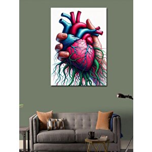 Kanvas Tablo Kalp Ve Damarlar 100x140 cm
