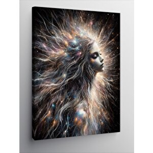 Kanvas Tablo Evren Ve Kadın 70x100 cm
