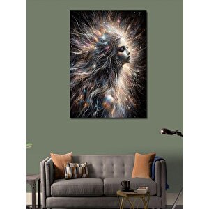 Kanvas Tablo Evren Ve Kadın 70x100 cm