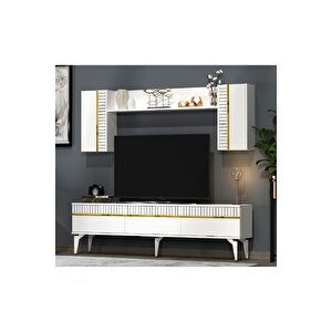 Defnedh 180 Cm Tv Üni̇tesi̇ Beyaz Altin Beyaz-Altın