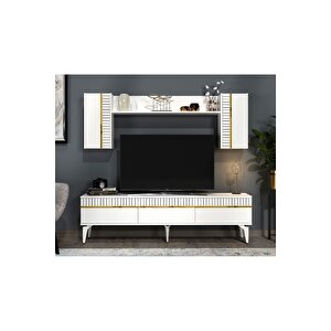 Defnedh 180 Cm Tv Üni̇tesi̇ Beyaz Altin Beyaz-Altın