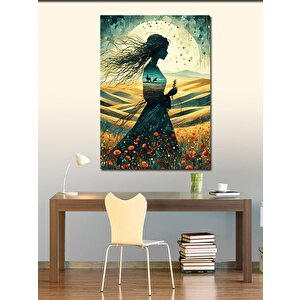 Kanvas Tablo Bahçedeki Kadın 50x70 cm