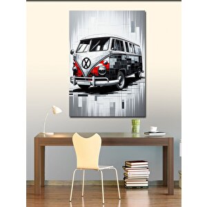 Kanvas Tablo Retro Minibüs 50x70 cm