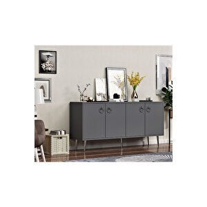 Soledh 160 Cm Konsol Antrasi̇t Antrasit - Antrasit