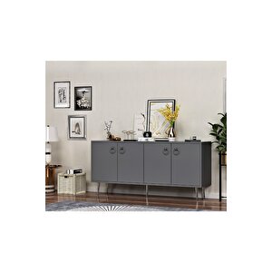 Soledh 160 Cm Konsol Antrasi̇t Antrasit - Antrasit