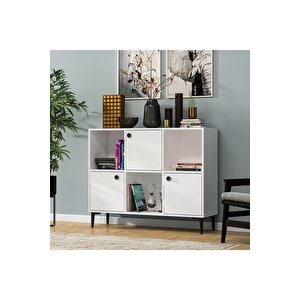 Pariondh Konsol Çok Amaçlı Dolap Beyaz Beyaz-Beyaz