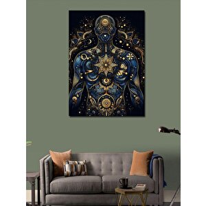 Kanvas Tablo Gizemli Mandala 100x140 cm