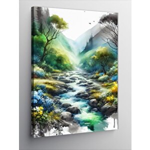 Kanvas Tablo Şelale Manzarası 70x100 cm