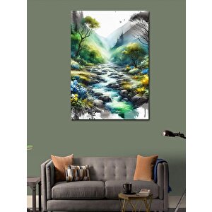 Kanvas Tablo Şelale Manzarası 70x100 cm