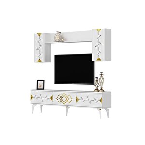 Ri̇ti̇mdh 180 Cm Tv Üni̇tesi̇ Takimi Beyaz Altin