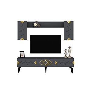 Ri̇ti̇mdh 180 Cm Tv Üni̇tesi̇ Takimi Antrasi̇t Altin