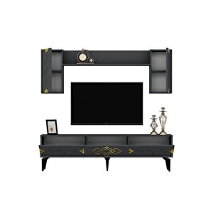 Ri̇ti̇mdh 180 Cm Tv Üni̇tesi̇ Takimi Antrasi̇t Altin