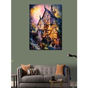 Kanvas Tablo Değirmen Evi 100x140 cm
