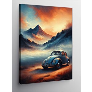Kanvas Tablo Dağ Manzarası Ve Vosvos 100x140 cm
