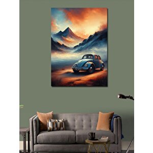 Kanvas Tablo Dağ Manzarası Ve Vosvos 100x140 cm