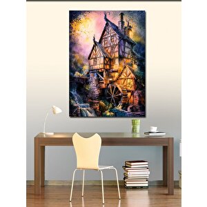 Kanvas Tablo Değirmen Evi 70x100 cm