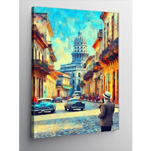 Kanvas Tablo Sokak Manzarası 50x70 cm