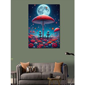 Kanvas Tablo Mantar Ormanında Gece 100x140 cm