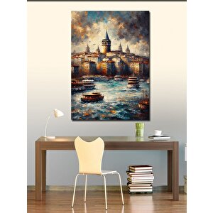 Kanvas Tablo Galata Silüeti 70x100 cm